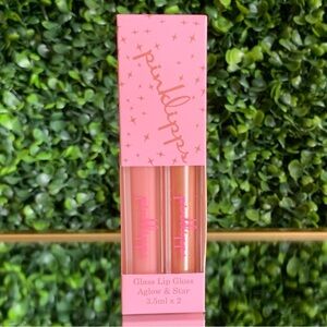 Pink Lipps Lip Gloss Duo in Aglow & Star | NEW | Pinklipps Glass Glow | Set of 2